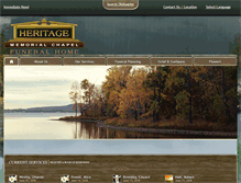 Tablet Screenshot of heritagememorialchapel.com